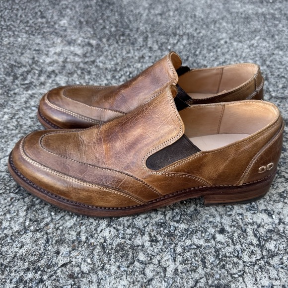Bed Stu Cobbler Series Scoria Loafer Men's Sz 10.5 Brown Leather Slip On Shoes - Picture 4 of 13
